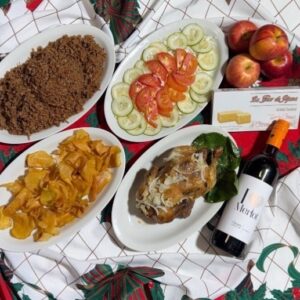 Cena navideña para 4 personas: