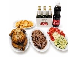 Cena Pollo Entero para 4 personas