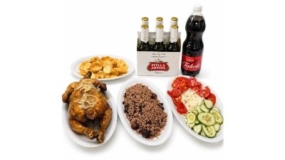 Cena Pollo Entero para 4 personas